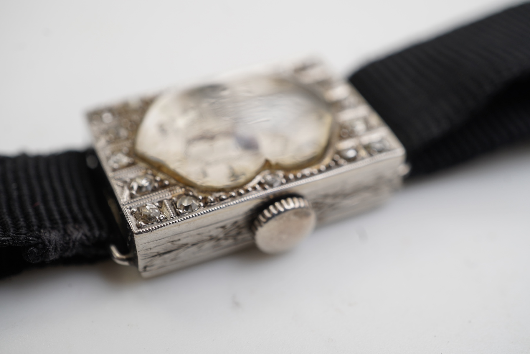 An Art Deco lady's diamond cocktail watch, 1920s
